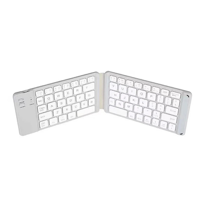 Wireless Folding Bluetooth Keyboard w/ Touchpad – Compact & Portable for Windows, Android & iOS