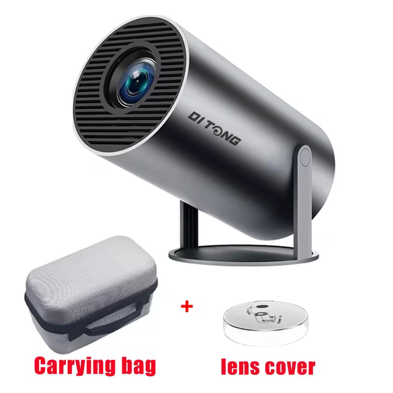 HY300 Plus Portable HD Projector – 4K Support, 720P LED, Android Smart Mini Home Theater