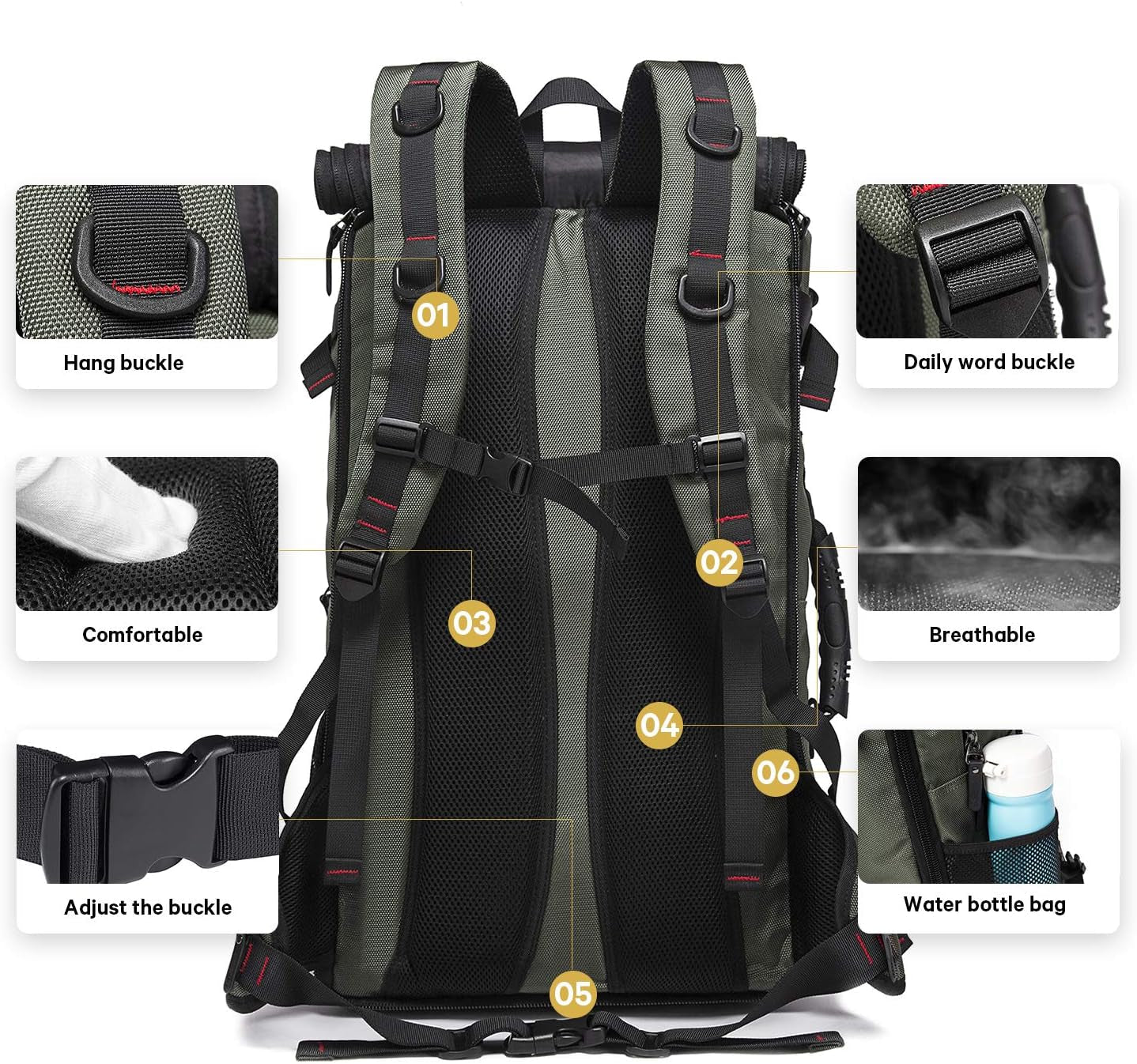 Convertible Travel Backpack – Sleek, Durable 35L Carry-On with Laptop Compartment (Fits 15.6”)