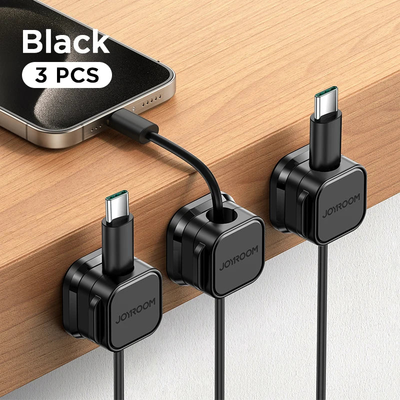 Magnetic Cable Organizer – Adjustable Cord Holder for Desks & Wire Management | Tangle-Free & Secure