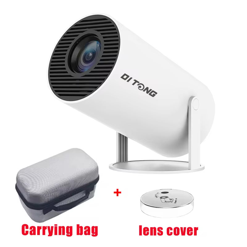 HY300 Plus Portable HD Projector – 4K Support, 720P LED, Android Smart Mini Home Theater