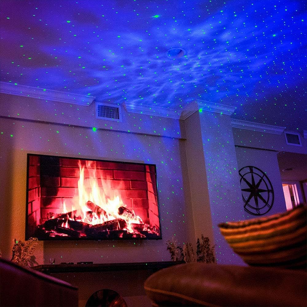 Sky Lite LED Laser Star Projector – Create a Mesmerizing Galaxy with Nebula Lighting for Gaming Rooms, Home Theaters & Bedrooms (Green Stars)