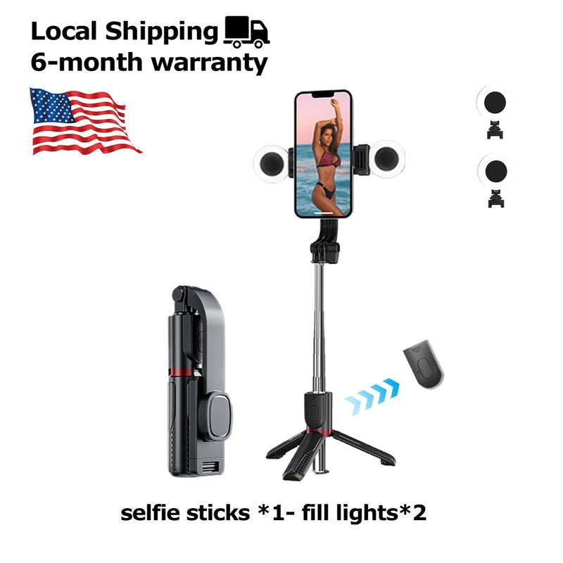 51" Selfie Stick Tripod with Light & Wireless Remote – Portable & Extendable Phone Holder for iPhone 15/14 Pro, Samsung S22/S23 Ultra