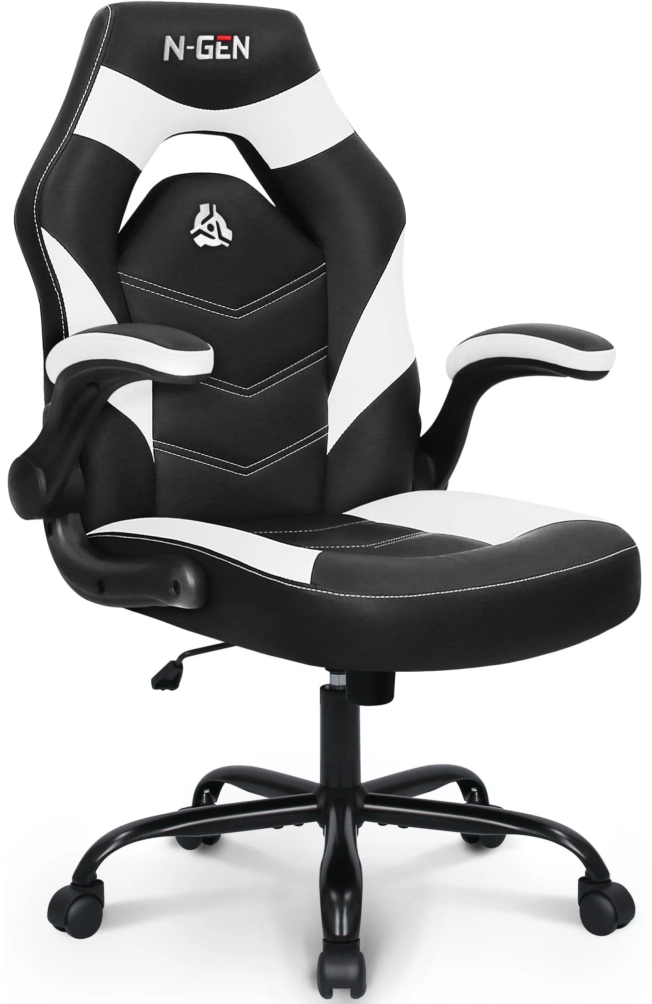 NEO CHAIR N-gen Ergonomic Gaming & Office Chair – Adjustable Flip-Up Armrests, 360° Swivel, Faux Leather Comfort, and Sturdy Steel Frame (Supports 250 lbs)