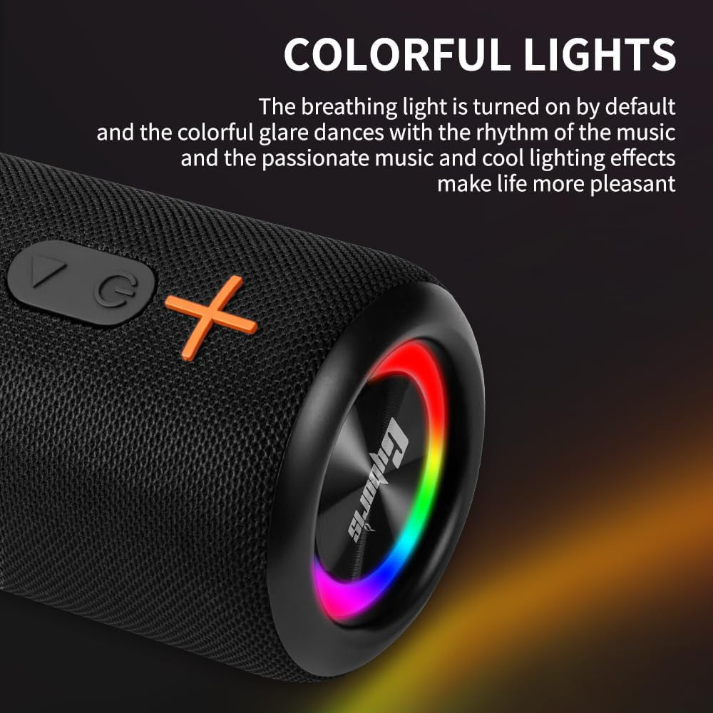 2-in-1 Portable Split Bluetooth Speaker – Waterproof, 20W Stereo Sound, 24H Playtime, True Wireless Pairing