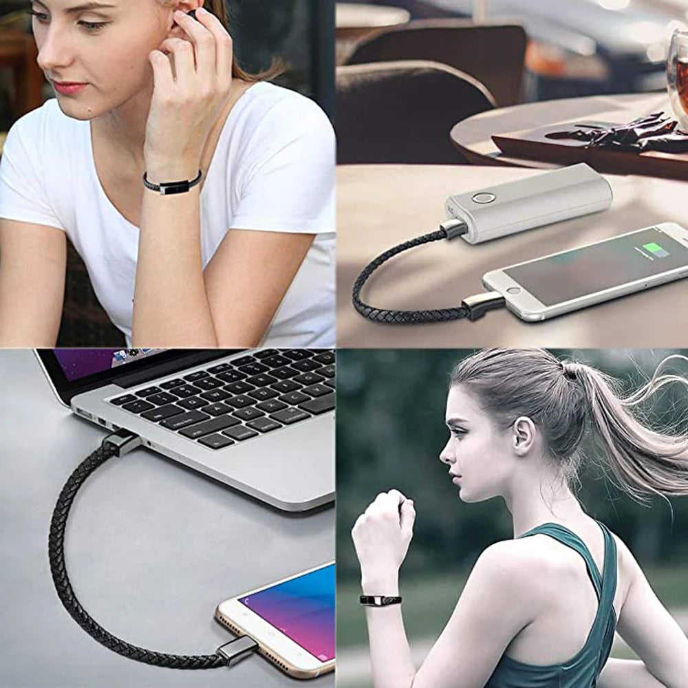 Bracelet USB Charging Cable Data Charging Cord C Cable for Samsung HUAWEI Xiaomi POCO Micro Cable Bracelet Accessories