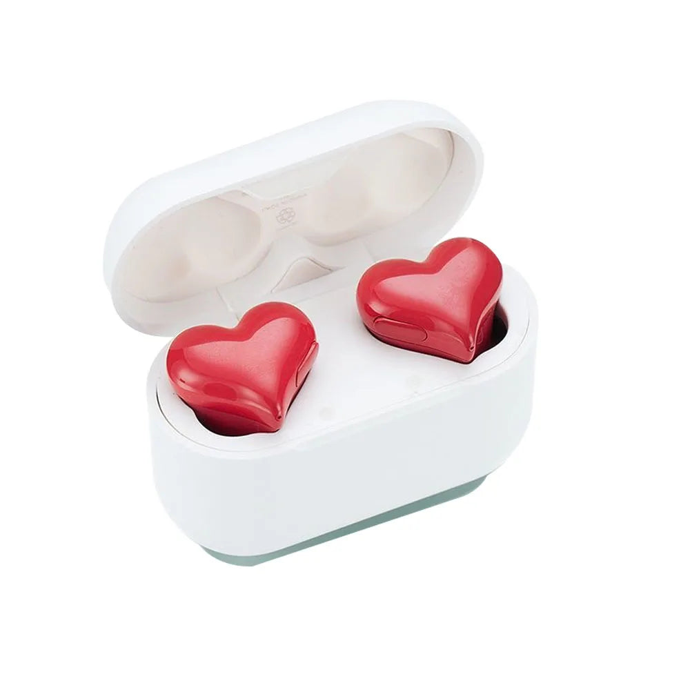 Heart-Shaped Wireless Bluetooth Earbuds – Stylish & High-Quality Headphones, Perfect Gift for Her