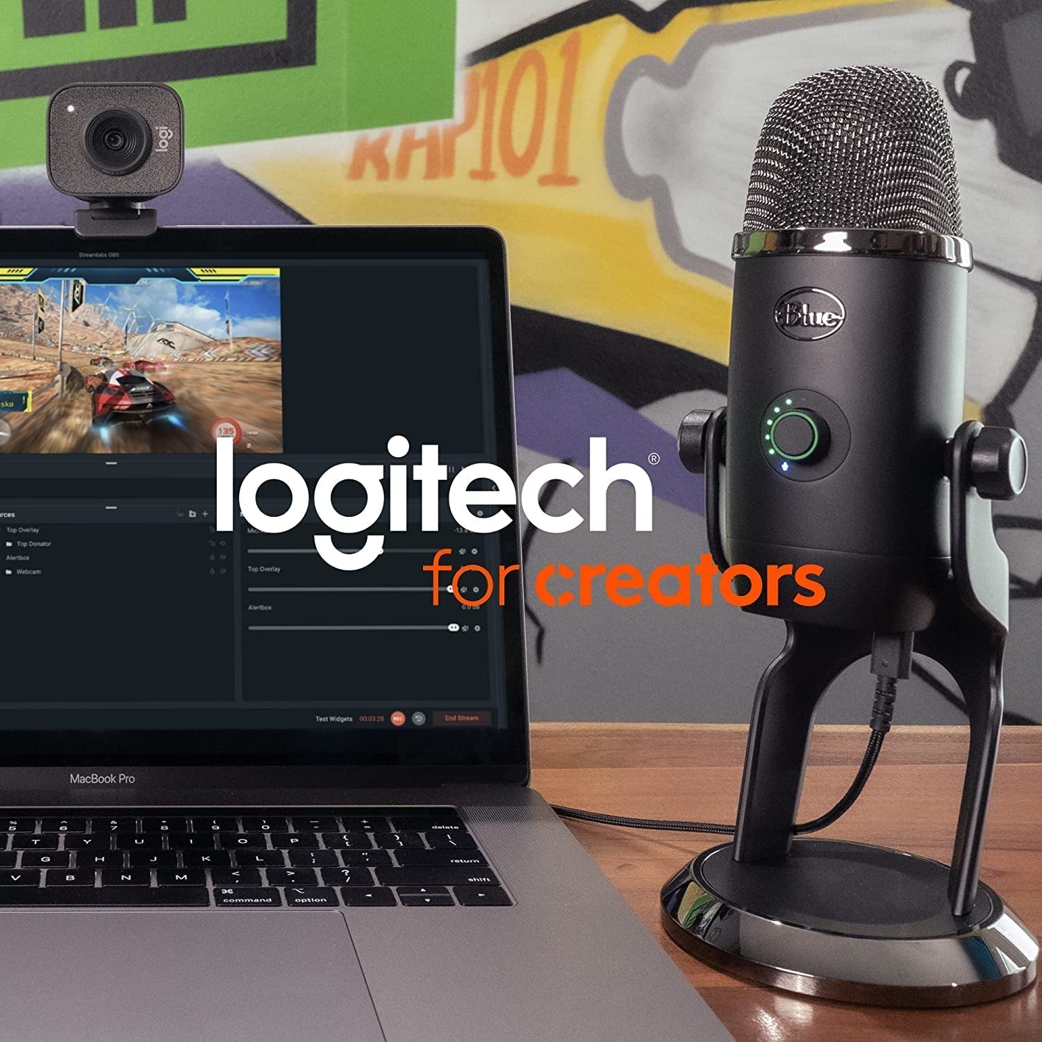 Logitech Yeti USB Microphone - Studio Quality Sound for Gaming, Streaming, Podcasting & More - Plug & Play - Midnight Edition